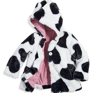 First Impressions Baby Girl's Animal Print Faux Fur Coat